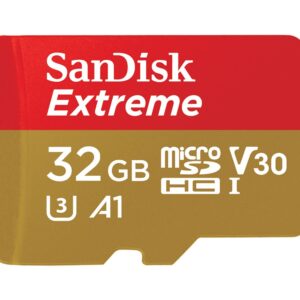 SanDisk Extreme 32GB 100MB/s V30 MicroSDHC Card-SDSQXAF-032G-GN6AA