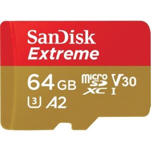 SanDisk Extreme SQXAH 64GB MicroSDXC Memory Card-SDSQXAH-064G-GN6AA