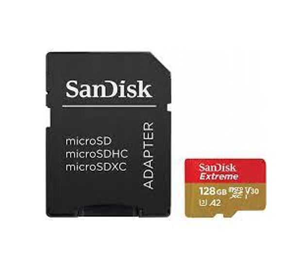 SanDisk 128GB Extreme MicroSDXC UHS-I Memory Card-SDSQXAA-128G-GN6AA
