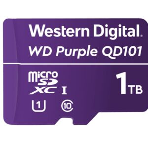 Western Digital 1000GB (1TB) Purple MicroSD Card-WDD100T1P0C-85AEL0