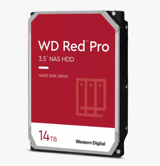 Western Digital 14TB Red Pro 7200RPM 3.5in NAS SATA Hard Drive-WD142KFGX