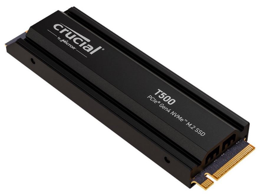 HBC-T500-2TBH.jpg Crucial T500 2TB CT2000T500SSD5 PCIe 4.0 M.2 2280 NVMe SSD with Heatsink - Image 1