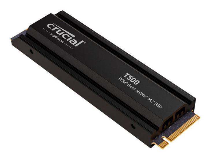 Crucial T500 4TB CT4000T500SSD5 PCIe Gen4 NVMe M.2 SSD with Heatsink