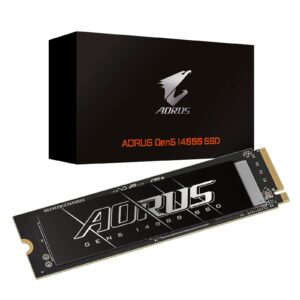 Gigabyte AORUS Gen5 14000 1TB PCIe5 NVMe2.0 M.2 SSD-SSD AG514K1TB M2 1TB 1.0