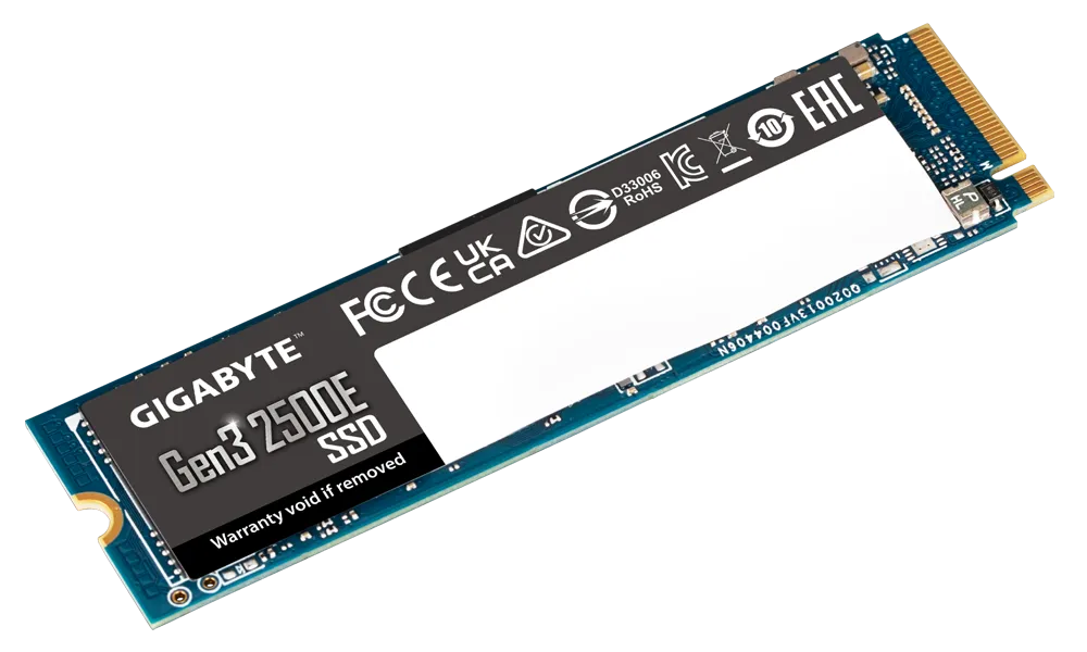 Gigabyte 2500E 500GB PCIe Gen3 M.2 2280 NVMe SSD-G325E500G-M2
