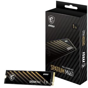 MSI Spatium M461 1TB PCIe M.2 NVMe SSD-MSI SPATIUM M461 1TB