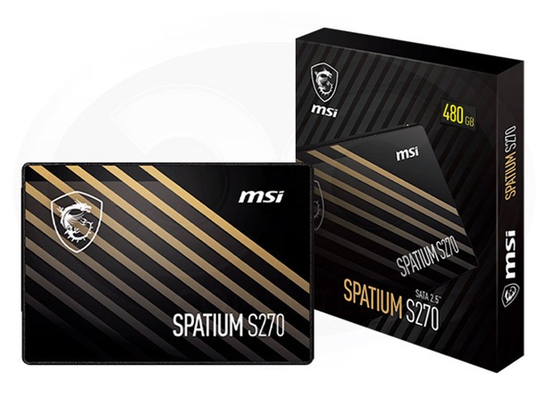 MSI Spatium S270 480GB 2.5" SATA III SSD-SPATIUM S270 SATA 2.5 480GB