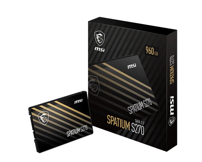 MSI SPATIUM S270 SATA 2.5' 960GB PHISON S11 3D NAND SATA III 6Gbps