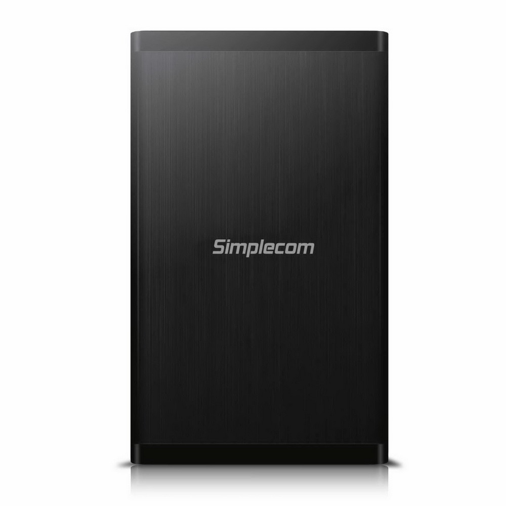 Simplecom 3.5 SATA to USB3.0 Hard Drive Aluminium Enclosure - Black-SE328