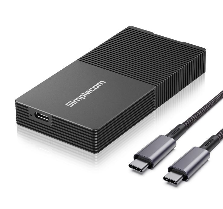 HXSI-SE640.jpg Simplecom SE640 USB4 to NVMe M.2 SSD 40Gbps USB-C Enclosure