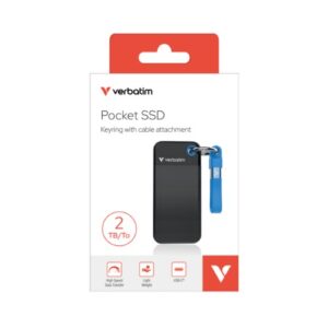 Verbatim Pocket SSD USB 3.2 Gen 2 2TB Black/Blue-32195