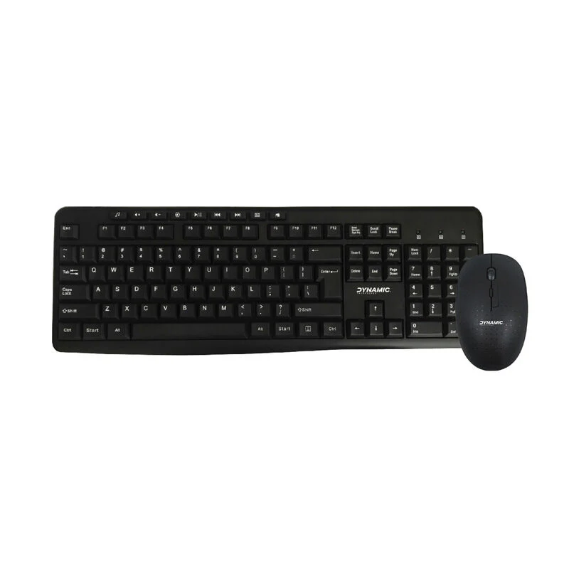 Dynamic Technology KM1918 Wireless 2.4G Keyboard And Mouse Combo Black