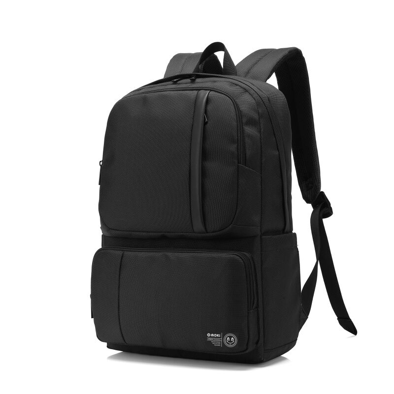 MBGREBP.jpg Moki 15.6" rPET Series Laptop Backpack-Black-ACC BGREBP - Image 1