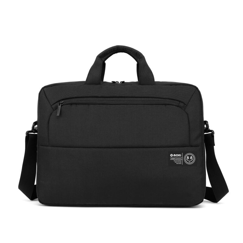 Moki 15.6" rPET Series Laptop Satchel Black-ACC BGRESA