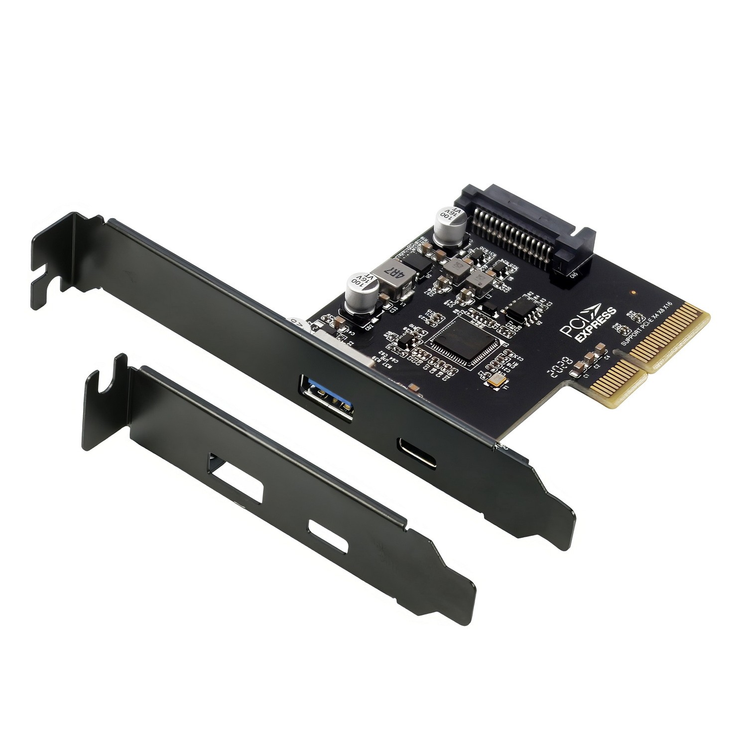 Simplecom EC312v2 PCIe x4 to 2-Port USB 3.2 Gen 2 USB-C & USB-A Expansion Card