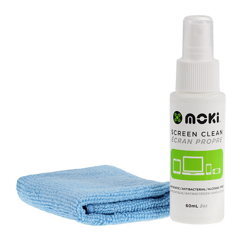 Moki Clean Screen 60ml Spray with Cloth-ACC FCSM01
