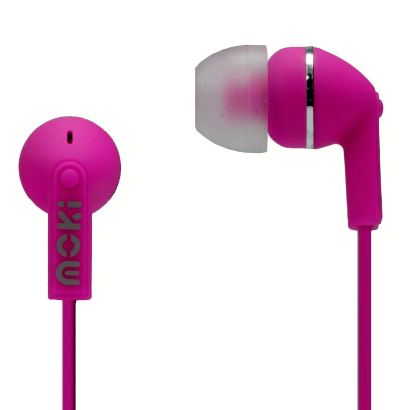 Moki Dots Noise Isolation Earbuds Pink-ACC HPDOTP