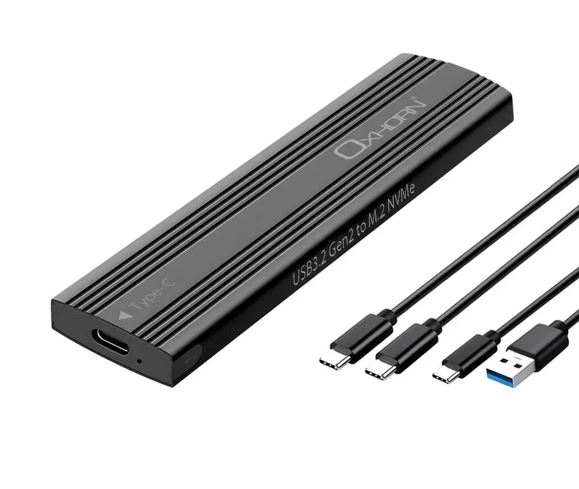 NAO-UM-311B.jpg Oxhorn USB C 3.2 Gen 2 M.2 NVMe NGFF Enclosure-UM-311B - Image 1