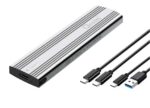 Oxhorn USB-C 3.2 Gen 2 M.2 NVMe SSD Enclosure Silver-UM-311S