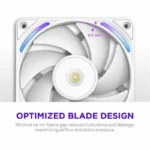 NZXT F120X RGB 120mm Performance Fan White - RF-U12PN-W1