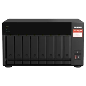 QNAP 8-Bay Diskless NAS Ryzen V1500B Quad-Core 2.2GHz 8GB - TS-873A-8G