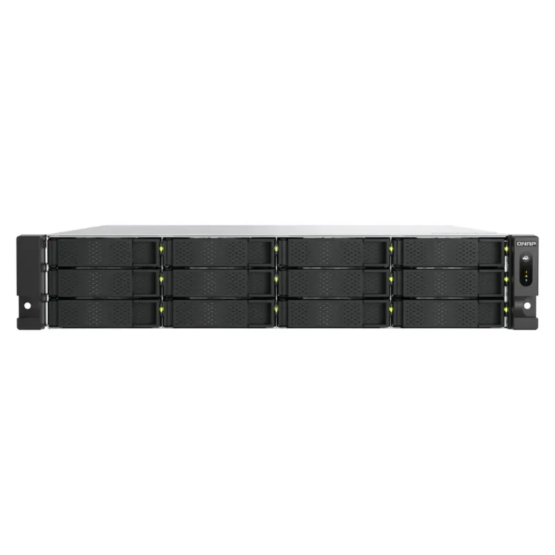 QNAP 12-Bay Diskless NAS Ryzen 7 7000 8-Core 5.3GHz 32GB RAM - TS-H1277AXU-RP-R7-32G