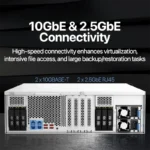 QNAP 22-Bay SATA 6Gb/s Rack-Mountable NAS Server - 64GB RAM - TS-H2287XU-RP-E2378-64G - Image 4