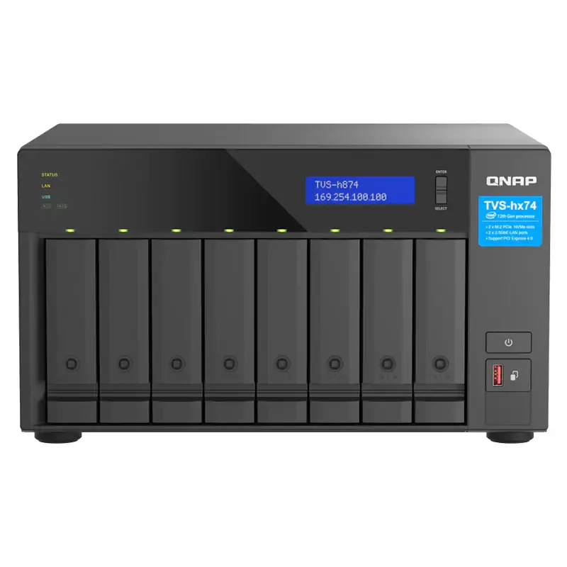 QNAP 8-BAY NAS And Get Bonus $100 Gift Card - TVS-H874T-I7-32G-G1