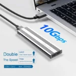 Oxhorn USB-C 3.2 Gen 2 M.2 NVMe SSD Enclosure Silver-UM-311S