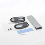 Oxhorn USB-C 3.2 Gen 2 M.2 NVMe SSD Enclosure Silver-UM-311S