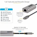 StarTech USB-C Gigabit Ethernet Adapter US1GC30B2