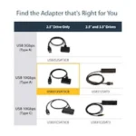 StarTech USB 3.1 (10Gbps) Adapter Cable For 2.5" SATA Drives - USB312SAT3CB - Image 6