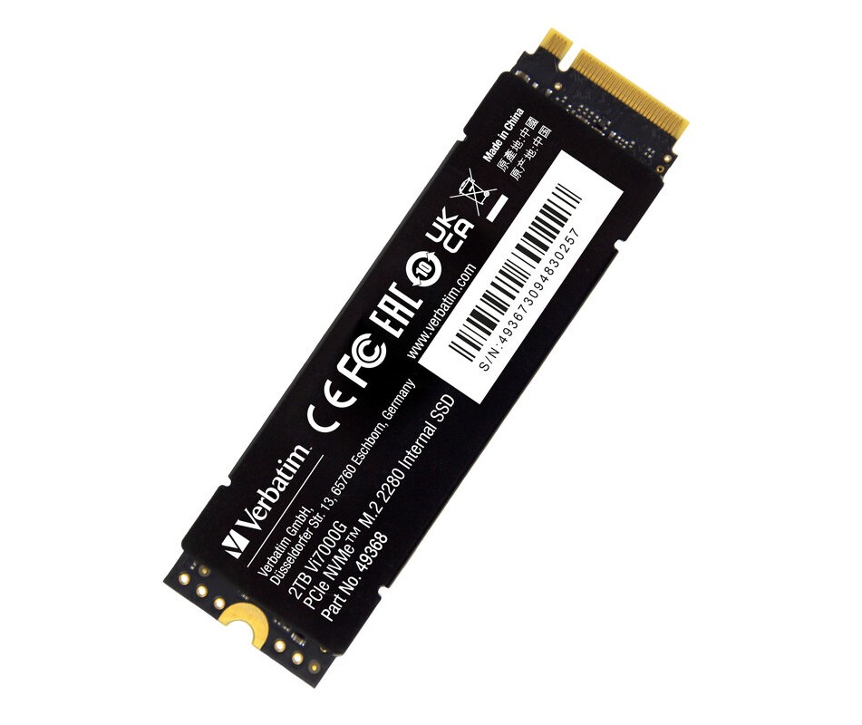 Verbatim 2TB Vi7000 PCIe Gen4 NVMe M.2 2280 Internal SSD-49368