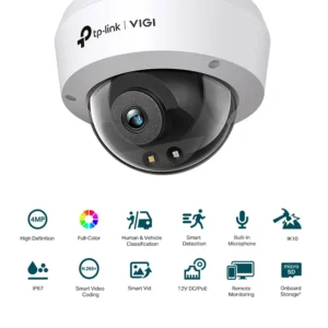 TP-Link VIGI C240 (2.8mm Lens) 4MP Full-Color Dome Network Camera