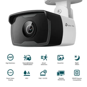 TP-Link VIGI C340I (2.8mm Lens) 4MP Outdoor Bullet Network Camera-VIGI C340I(2.8mm)