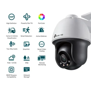TP-Link VIGI C540(4mm) Outdoor Full-Colour Pan Tilt Network Camera