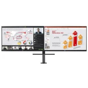 LG 27in QHD IPS FreeSync Ergo Dual Monitor with Daisy Chain-27QP88D-BS