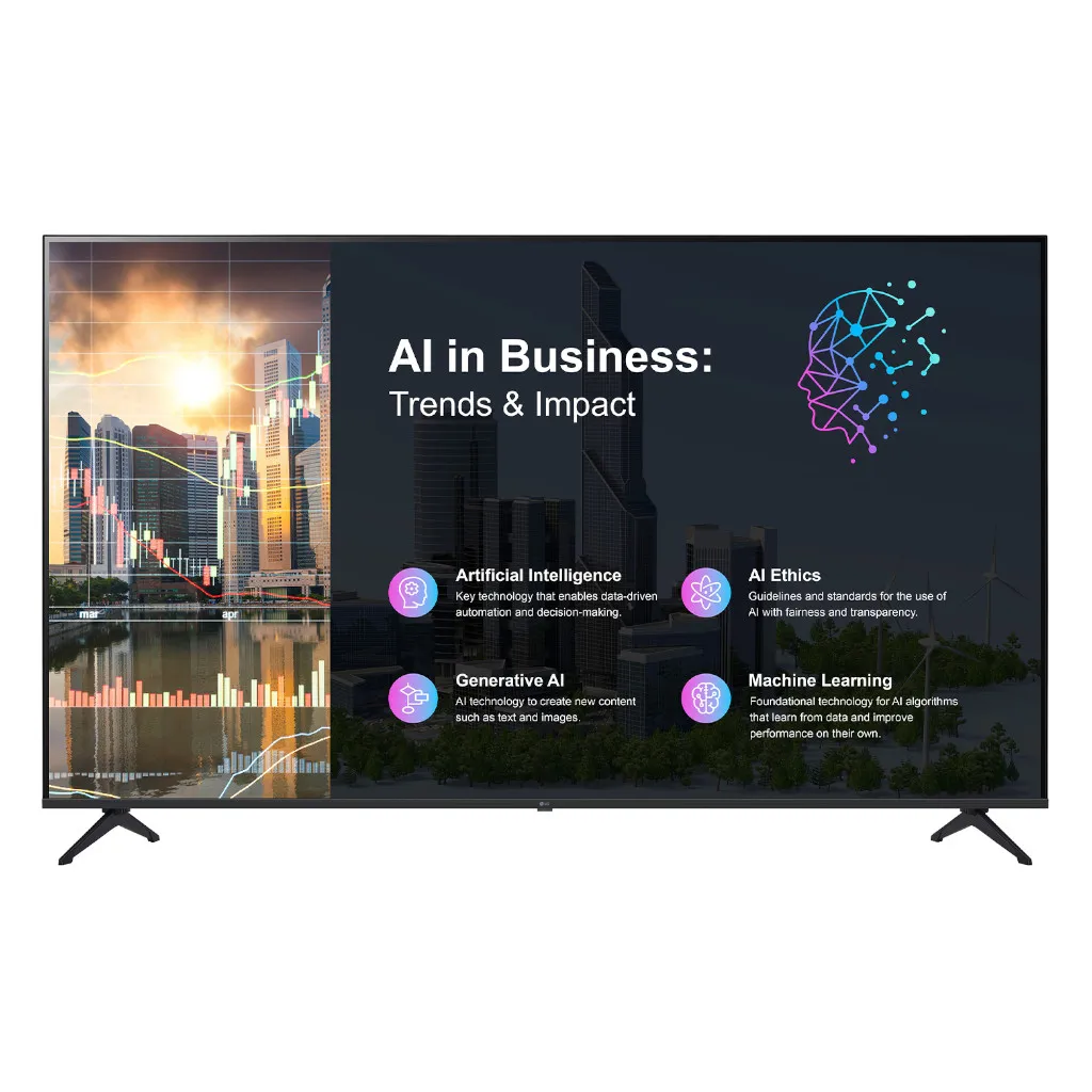 Lg 50" 4K UHD 16/7 300nit Commercial TV Signage - 50PK640S