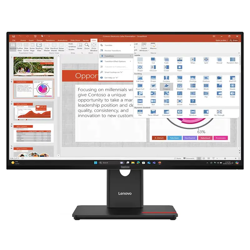 Lenovo ThinkVision T27-40 27in FHD 120Hz IPS Monitor - 64A5MAR6AU