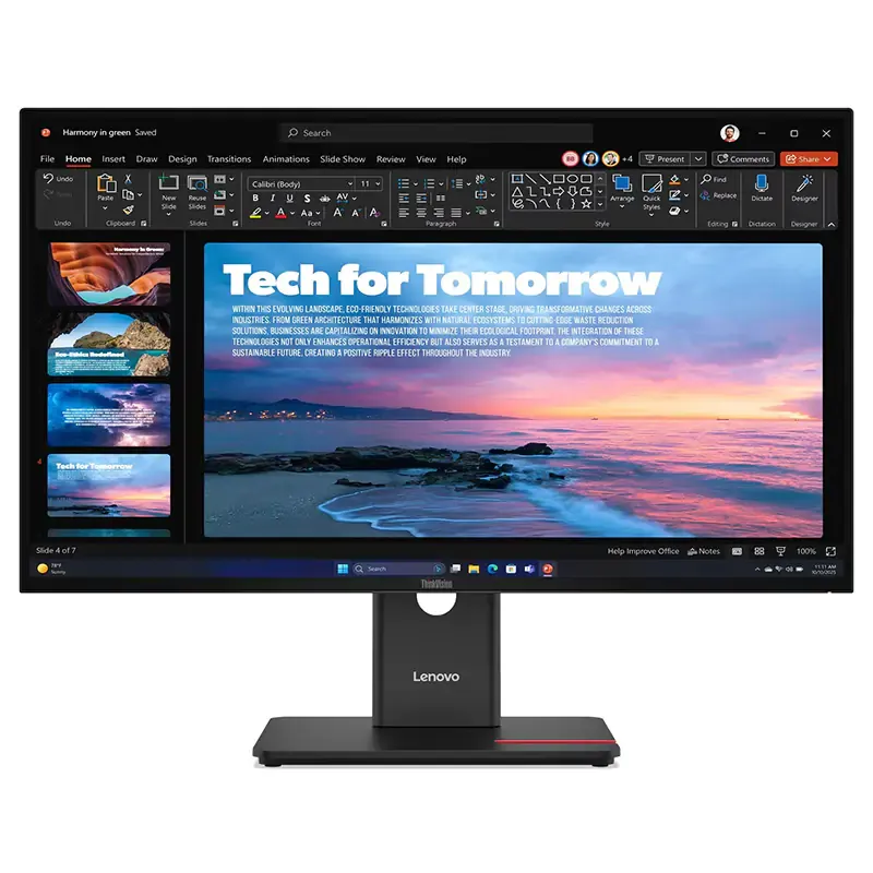 Lenovo T27QD-40 27in QHD 120Hz WLED IPS Monitor - 64AAGAR2AU