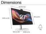 HP Series 7 Pro 68.6 cm (27) 4K Conferencing Monitor - 727pm - 8K135AA