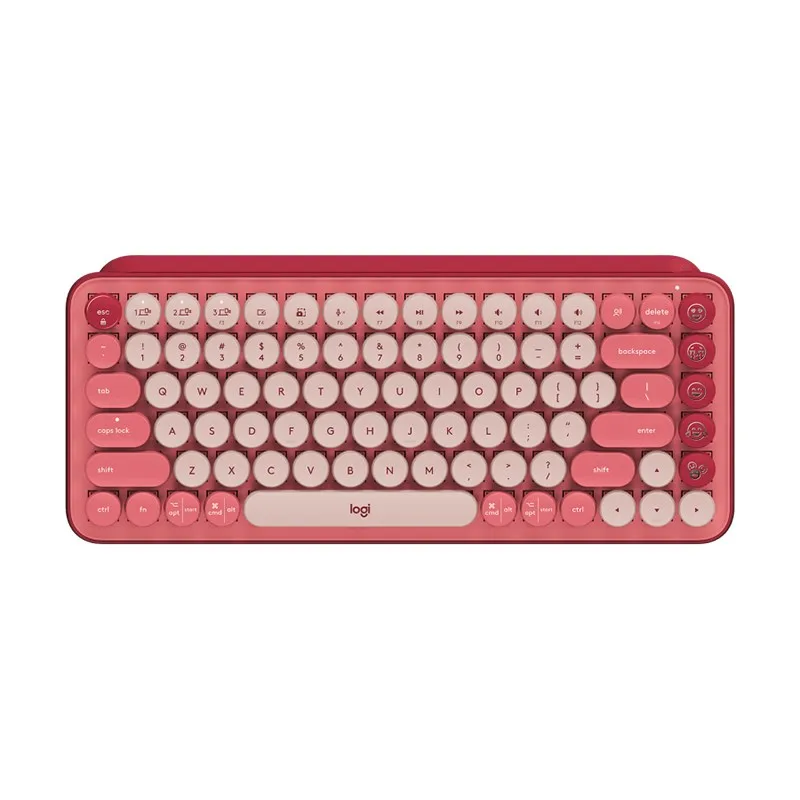 Logitech POP Keys Wireless Mechanical Gaming Keyboard Heartbreaker Rose-920-010579