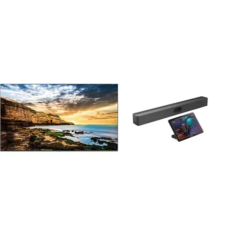 (Bundle) Yealink (A50-031) All In One Collab Bar With CTP25 Touch Panel +Samsung QET 75" Display- Lrg - A50-031-75QET