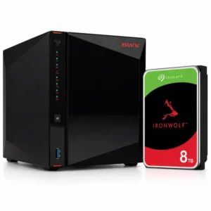 (Bundle) Asustor 4-BAY NAS + 1 X Seagate (8TB) - AS5404T-8TB