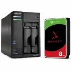 (Bundle) Asustor 2-BAY NAS + 2 X Seagate 8TB - AS6702T-V2-8TB