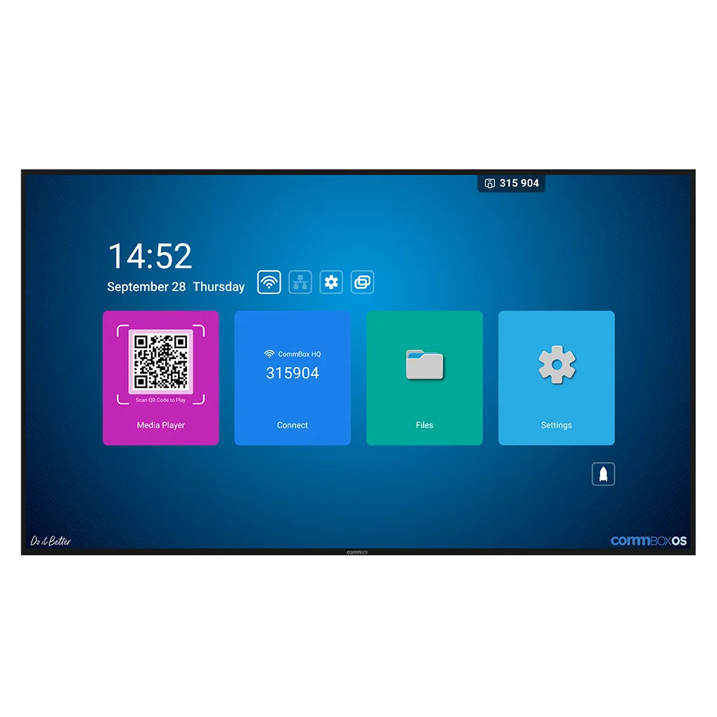 CommBox 75" 4K UHD 24/7 Intelligent Commercial Display - CBDI0175