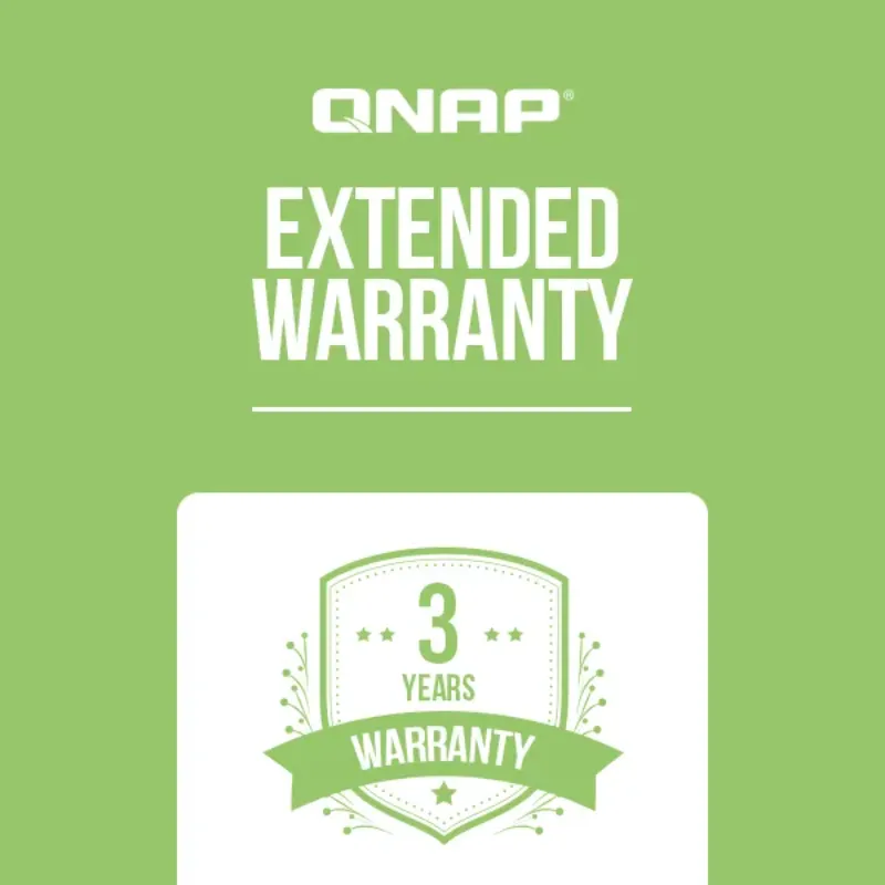 QNAP 3 Year Extended Warranty for QNAP NAS Green - EXTW-GREEN-3Y-EI