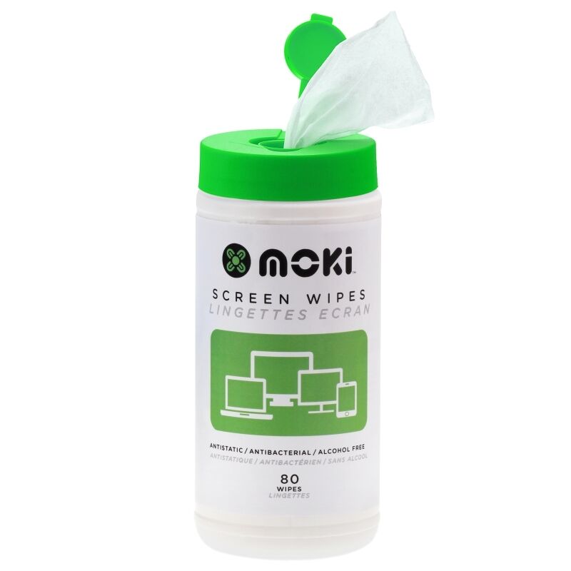 Moki Screen Clean Disposible Wipes-80 Wipes- ACC FMWIPE