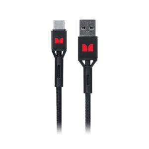Monster 2m USB-C to USB-A TPE Cable Black-MT-2MCTOABB