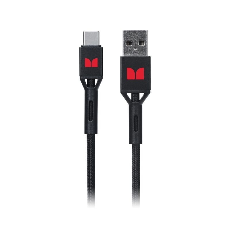 Monster 2m USB-C to USB-A TPE Cable Black-MT-2MCTOABB